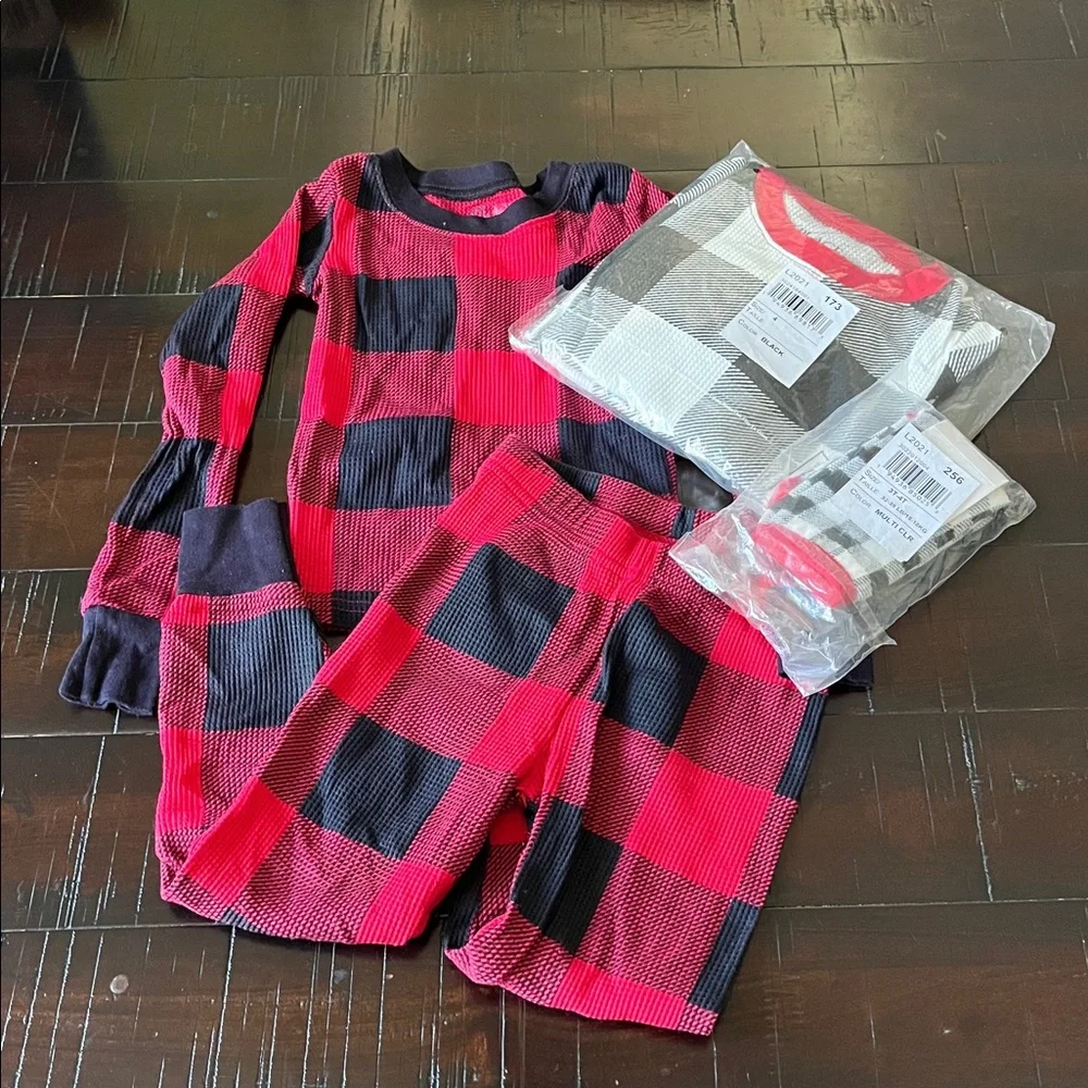 The Children’s place kids Pajamas plaid Matching Christmas Pajamas